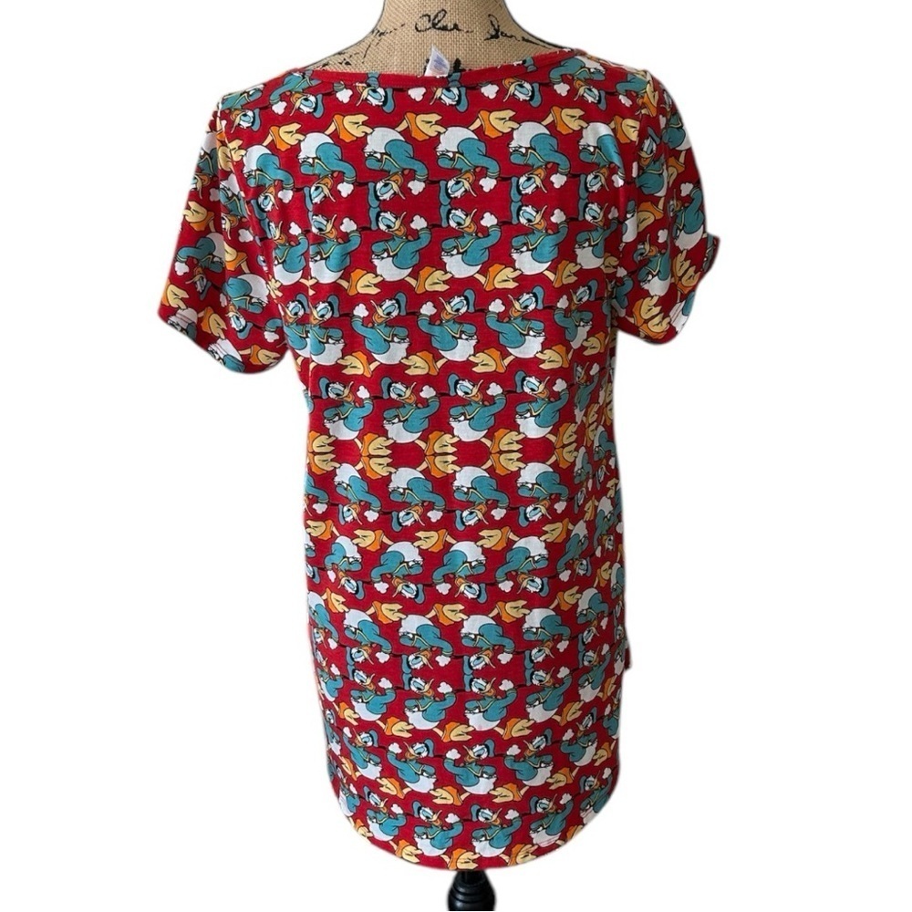 LulaRoe Disney Donald Duck Classic Hi Low T Shirt Womens Size Large - Picture 3 of 6